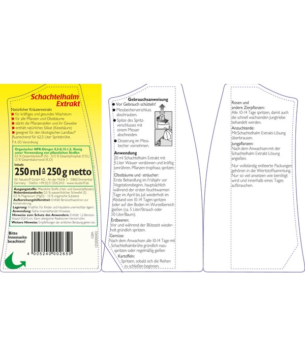 Neudorff Schachtelhalm Extrakt, Flüssig, 250 Ml 4 Neudorff Schachtelhalm Extrakt, Flüssig, 250 Ml – Bild 2