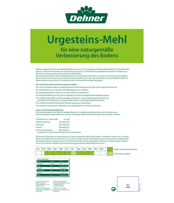 Dehner Urgesteins-Mehl 4 Dehner Urgesteins-Mehl – Bild 2