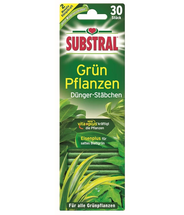 Substral® Grünpflanzen Dünger-Stäbchen, 30 Stk. 3 Substral® Grünpflanzen Dünger-Stäbchen, 30 Stk.