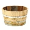 Holz-Weinfasskübel, Rund, Braun 2 Holz-Weinfasskübel, Rund, Braun -Pflanzenwelt Verkauf 2505824 WE FS 001 WeinfassKuebelausKastanierund100Liter50x50x30cm