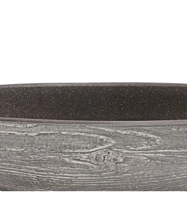Dehner Keramik-Jardiniere Wood, Oval, Ca. B48/H12/T14 Cm 4 Dehner Keramik-Jardiniere Wood, Oval, Ca. B48/H12/T14 Cm – Bild 2