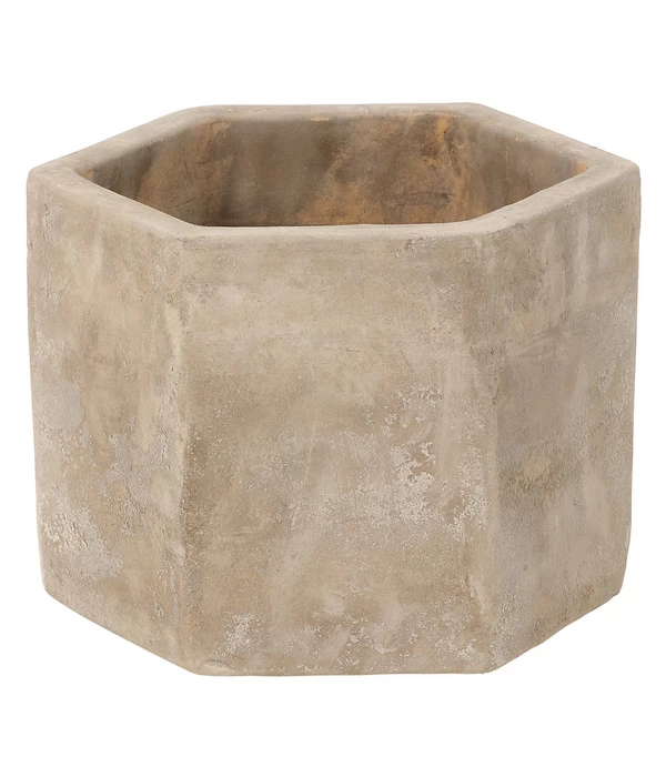 Dehner Terrakotta-Topf Hexagon, Ca. Ø25/H25 Cm 3 Dehner Terrakotta-Topf Hexagon, Ca. Ø25/H25 Cm