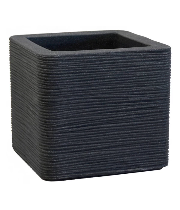 Kunststoff-Topf Rille, Anthrazit 3 Kunststoff-Topf Rille, Anthrazit