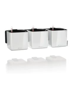 LECHUZA® CUBE Glossy Green Wall Home Kit, Ca. B48/H14/T15 Cm