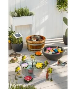 Holz-Weinfasskübel, Rund, Braun -Pflanzenwelt Verkauf 3923653 WE MO 002 EsotecSolarpumpensystemRiminiSPumpeWasserpumpeSolarpumpe