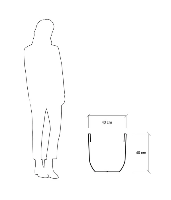 Farmet Kunststoff-Topf-Set Orione Alto, Rund, Grau, 2-teilig 7 Farmet Kunststoff-Topf-Set Orione Alto, Rund, Grau, 2-teilig – Bild 5