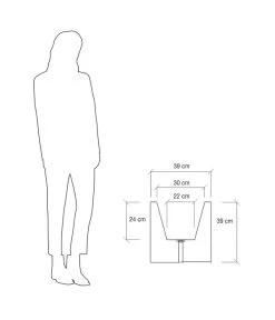 Farmet Kunststoff-Pflanzkübel Atlantis, Doppelwandig 8 Farmet Kunststoff-Pflanzkübel Atlantis, Doppelwandig -Pflanzenwelt Verkauf 4109971 WE DE 004 ATLANTISRechteckigerDoppelwandigerPflanzkuebel39x39x39cmhochSTEINBEIGE