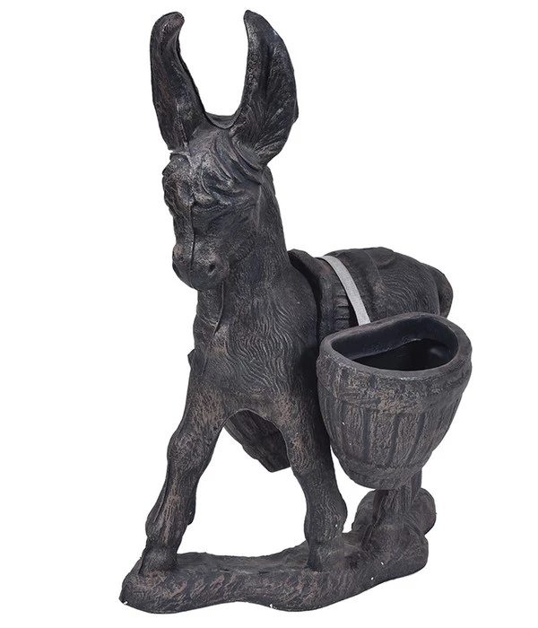 Roto Kunststoff-Blumentopf Esel, Grau, Ca. B43/H53/T16 Cm 3 Roto Kunststoff-Blumentopf Esel, Grau, Ca. B43/H53/T16 Cm