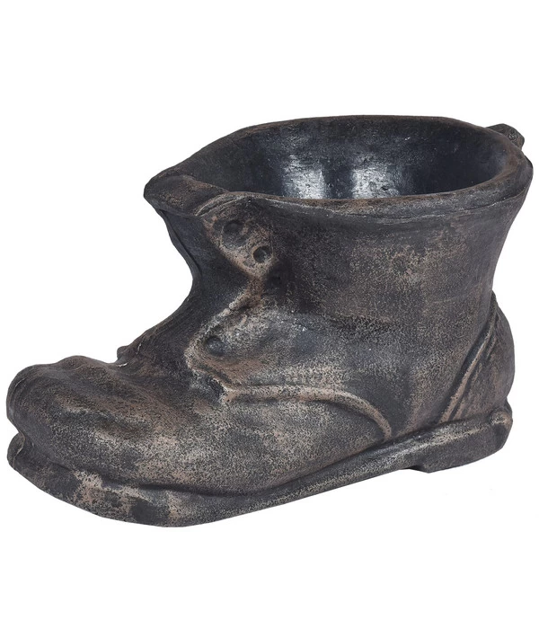 Roto Kunststoff-Pflanztopf Schuh, Bronze, Ca. B23,5/H38/T23,5 Cm 3 Roto Kunststoff-Pflanztopf Schuh, Bronze, Ca. B23,5/H38/T23,5 Cm