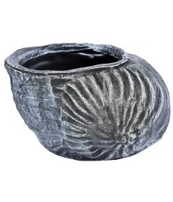 Roto Kunststoff-Pflanztopf Muschel, Grau, Ca. B40/H25,5/T30 Cm