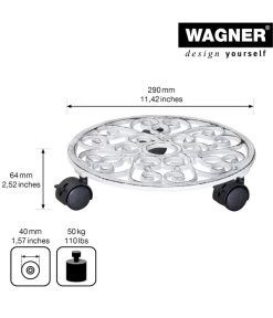 Wagner Pflanzenroller Antik, Ø 29 Cm, Weiß 12 Wagner Pflanzenroller Antik, Ø 29 Cm, Weiß -Pflanzenwelt Verkauf 4272506 WE DE 001 PflRollerAntikD29CM