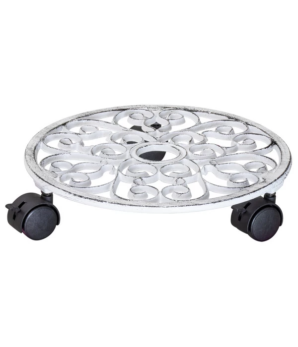 Wagner Pflanzenroller Antik, Ø 29 Cm, Weiß 3 Wagner Pflanzenroller Antik, Ø 29 Cm, Weiß