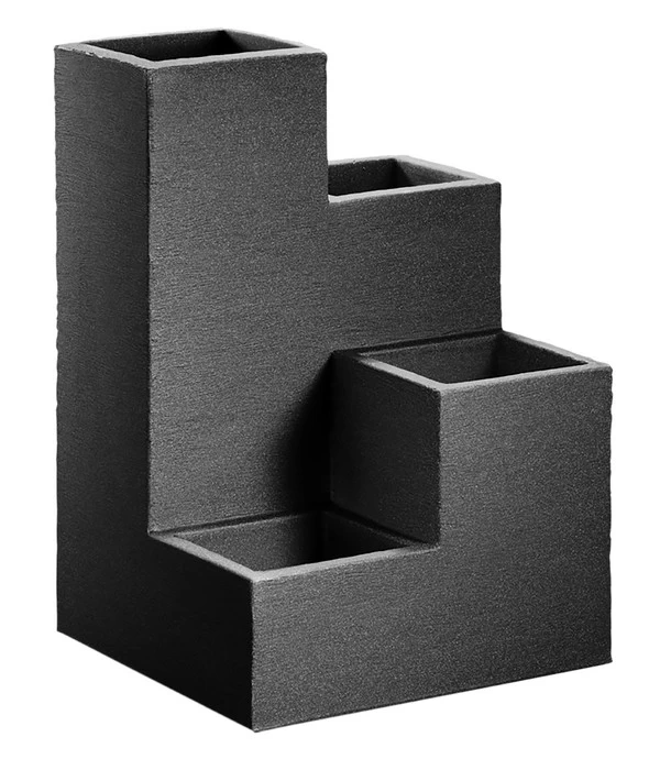 Kunststoff-Wendeltreppentopf Los Angeles, Quadratisch, Anthrazit, Ca. B40/H60/T40 Cm 3 Kunststoff-Wendeltreppentopf Los Angeles, Quadratisch, Anthrazit, Ca. B40/H60/T40 Cm