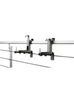 Dehner Kunststoff-Blumenkastenhalter, Anthrazit