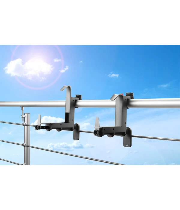 Dehner Kunststoff-Blumenkastenhalter, Anthrazit 4 Dehner Kunststoff-Blumenkastenhalter, Anthrazit – Bild 2