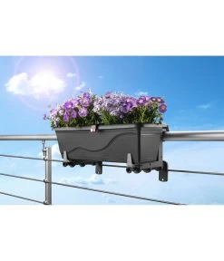 Dehner Kunststoff-Blumenkastenhalter, Anthrazit 7 Dehner Kunststoff-Blumenkastenhalter, Anthrazit -Pflanzenwelt Verkauf 4320792 WE MO 002 DehnerKunststoffBlumenkastenhalterBalkonkastenhalter