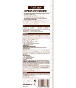 Naturen® Bio Düngestäbchen, 30 Stk. 5 Naturen® Bio Düngestäbchen, 30 Stk. -Pflanzenwelt Verkauf 4342937 WE DE 001 NaturenDuengerstaebchenBio30St