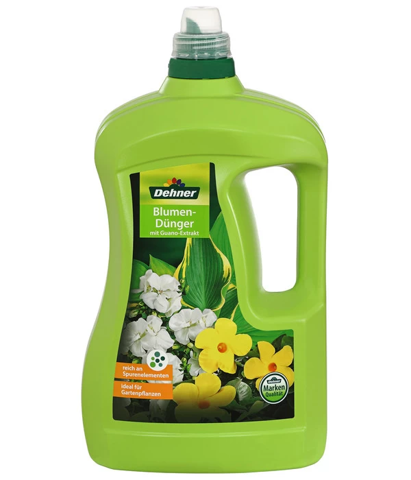 Dehner Blumen-Dünger Mit Guano-Extrakt, Flüssig 3 Dehner Blumen-Dünger Mit Guano-Extrakt, Flüssig