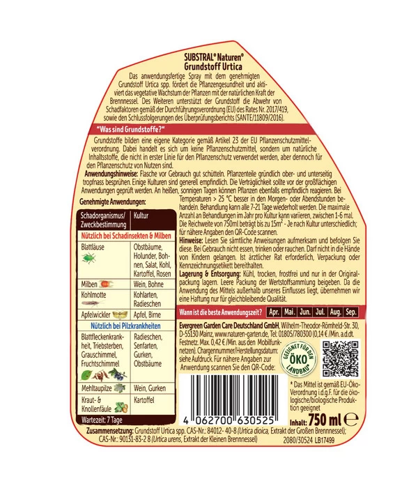 Substral® Naturen® Grundstoff Urtica, 750 Ml 4 Substral® Naturen® Grundstoff Urtica, 750 Ml – Bild 2