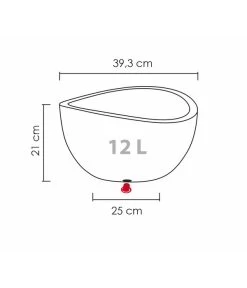 Scheurich Kunststoff-Topf Wave Globe, Rund, Ca. Ø39,3/H21 Cm 14 Scheurich Kunststoff-Topf Wave Globe, Rund, Ca. Ø39,3/H21 Cm -Pflanzenwelt Verkauf 4498150 WE BG 001 ScheurichTopfWaveGlobe