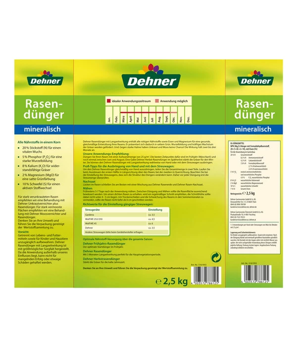 Dehner Rasendünger Mit Langzeitwirkung 4 Dehner Rasendünger Mit Langzeitwirkung – Bild 2