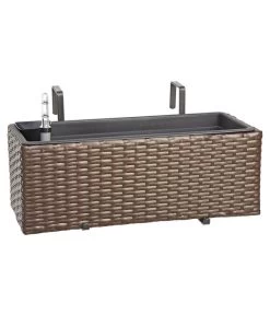 Dehner Kunststoff-Balkonkasten Florenz, Braun