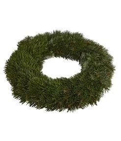 Dehner Premium Adventskranz Aus Bio-Nordmann-Tanne, Flach