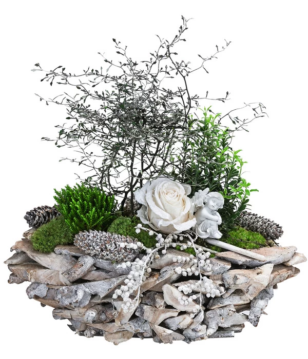 Grabgesteck Stille, Oval, Ca. B50/H50/T25 Cm 3 Grabgesteck Stille, Oval, Ca. B50/H50/T25 Cm