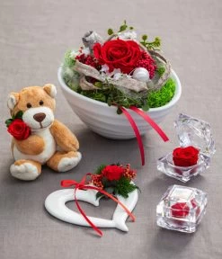 Dehner Keramik-Herz Mit Longlife-Rose Evelin, Ca. B11,5/H3 Cm -Pflanzenwelt Verkauf 6537732 8167041 6380935 6034458 WE MO 001 Longlife