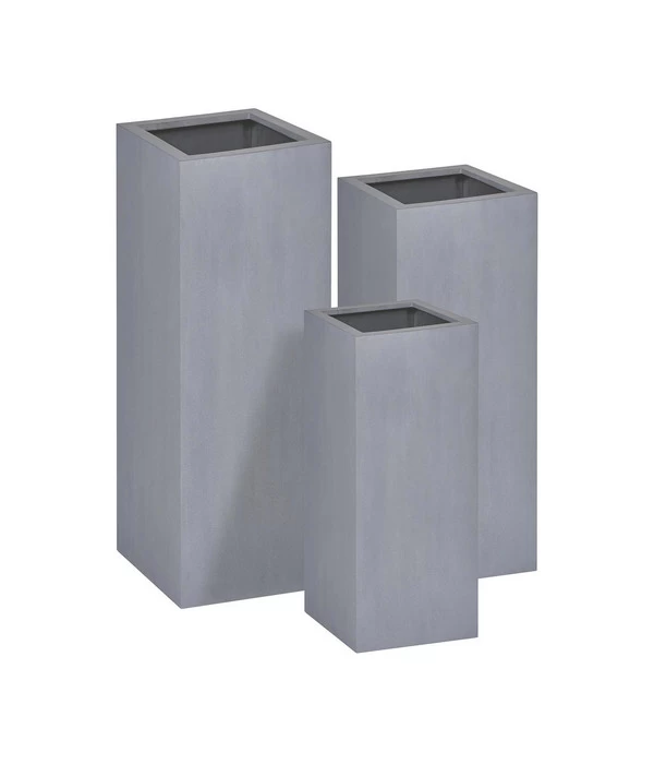 Fleur Ami Kunststoff-Säulentopf Tribeca Block, Rechteckig 4 Fleur Ami Kunststoff-Säulentopf Tribeca Block, Rechteckig – Bild 2