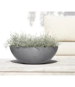 Ecopots Kunststoff-Topf Vienna, Rund, Grau, Ca. Ø50/H18 Cm 13 Ecopots Kunststoff-Topf Vienna, Rund, Grau, Ca. Ø50/H18 Cm -Pflanzenwelt Verkauf 6614457 WE MO 001 EcopotsKunststoffTopfViennarundgrau
