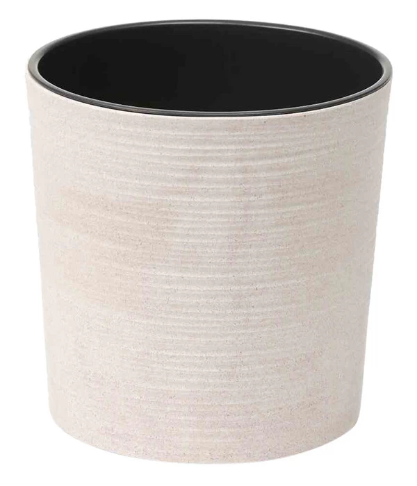 Siena Garden Kunststoff-Topf ECO Lens, Rund, Weiß, Ca. Ø30/H30,5 Cm, 2er-Set 4 Siena Garden Kunststoff-Topf ECO Lens, Rund, Weiß, Ca. Ø30/H30,5 Cm, 2er-Set – Bild 2