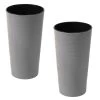 Siena Garden Kunststoff-Säulen ECO Locon, Konisch, Grau, Ca. Ø30/H57 Cm, 2er-Set 1 Siena Garden Kunststoff-Säulen ECO Locon, Konisch, Grau, Ca. Ø30/H57 Cm, 2er-Set -Pflanzenwelt Verkauf 6655005 WE FS 001 PflangefaesseEcoLocon30Grau