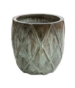 Dehner Keramik-Topf Rombus