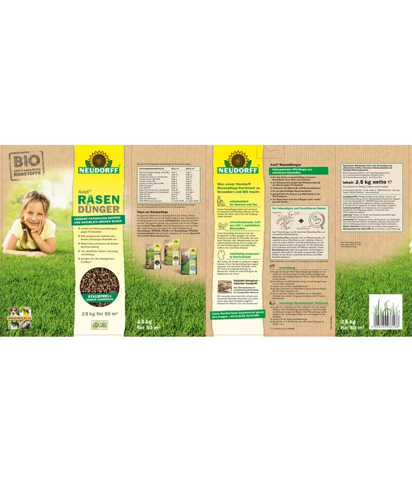 Neudorff® Azet® Rasendünger, 2,5 Kg 4 Neudorff® Azet® Rasendünger, 2,5 Kg – Bild 2