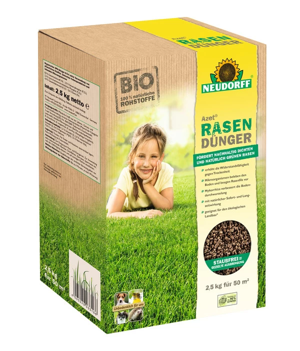 Neudorff® Azet® Rasendünger, 2,5 Kg 3 Neudorff® Azet® Rasendünger, 2,5 Kg