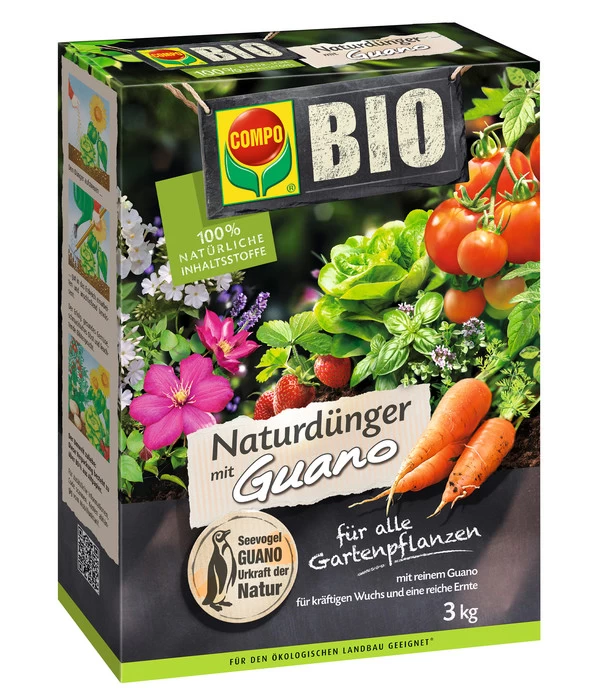 COMPO BIO Naturdünger Mit Guano 3 COMPO BIO Naturdünger Mit Guano