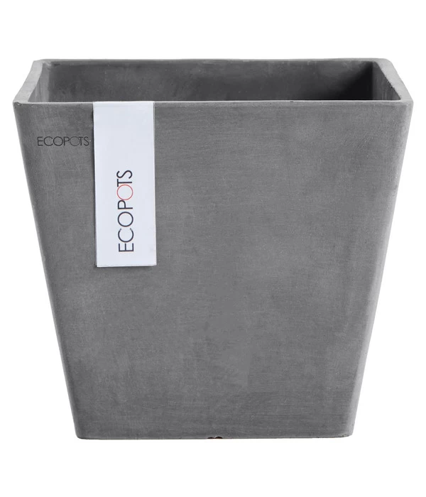 Ecopots Kunststoff-Topf Rotterdam, Quadratisch 3 Ecopots Kunststoff-Topf Rotterdam, Quadratisch