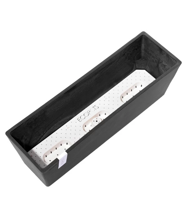 Ecopots Kunststoff-Kasten Bruges Mit Wassersystem, Rechteckig, Ca. B55/H17/T17 Cm 5 Ecopots Kunststoff-Kasten Bruges Mit Wassersystem, Rechteckig, Ca. B55/H17/T17 Cm – Bild 3