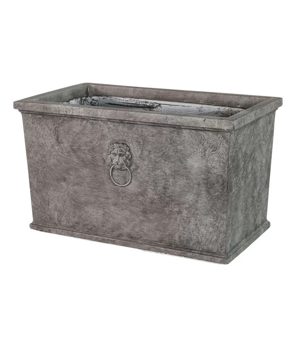 Dehner Leichtbeton-Kasten Windsor, Rechteckig, Grau 4 Dehner Leichtbeton-Kasten Windsor, Rechteckig, Grau – Bild 2