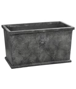 Dehner Leichtbeton-Kasten Windsor, Rechteckig, Grau