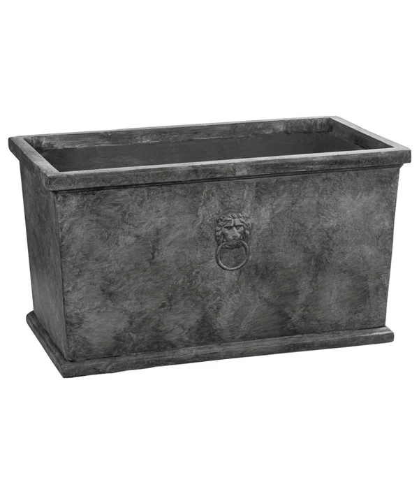 Dehner Leichtbeton-Kasten Windsor, Rechteckig, Grau 3 Dehner Leichtbeton-Kasten Windsor, Rechteckig, Grau