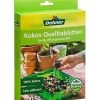 Dehner Kokos-Quelltabletten, 100 Stk. 2 Dehner Kokos-Quelltabletten, 100 Stk. -Pflanzenwelt Verkauf 6874655 WE FS 001 DehnerKokosQuelltabletten100Stk