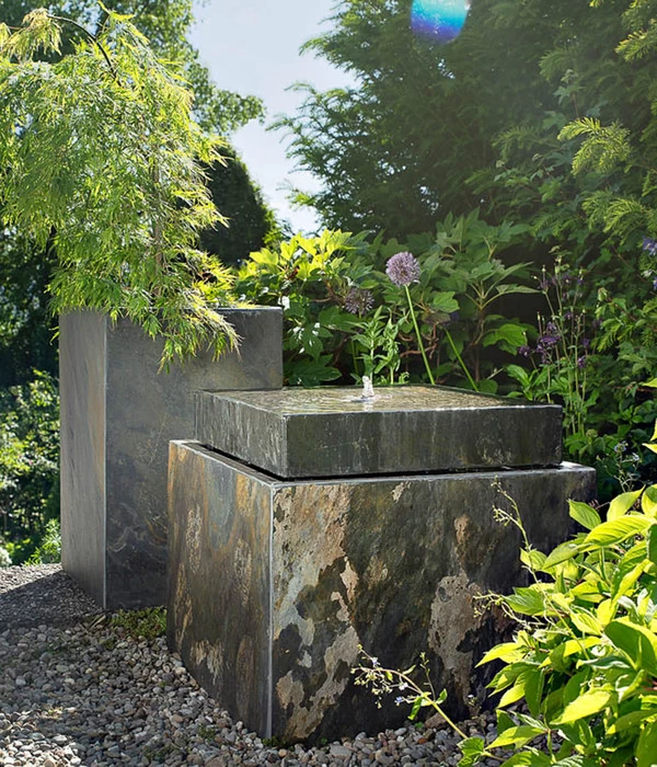 Climaqua Schiefer-Säule Pylo, Quadratisch 6 Climaqua Schiefer-Säule Pylo, Quadratisch – Bild 4