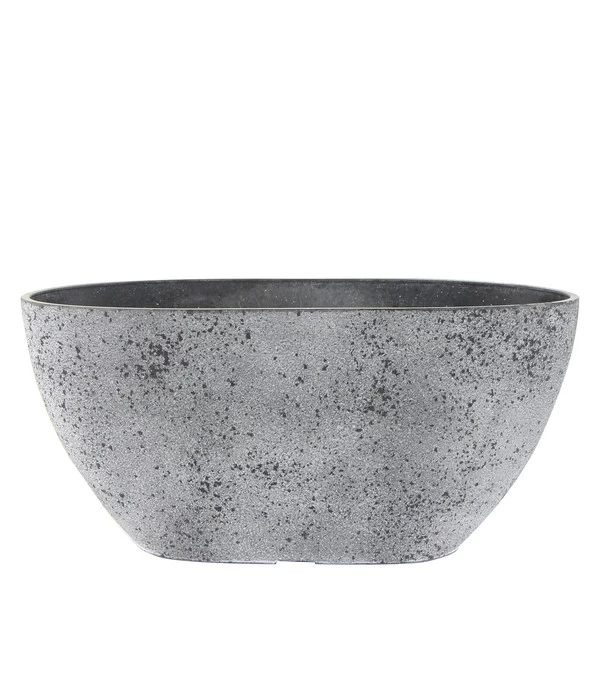 Dehner Kunststoff-Jardiniere Nova, Oval, Grau, Ca. B36/H17/T16 Cm 3 Dehner Kunststoff-Jardiniere Nova, Oval, Grau, Ca. B36/H17/T16 Cm