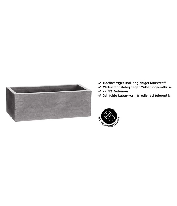 Dehner Kunststoff-Blumenkasten Palermo, Ca. B80/H27/T30 Cm 4 Dehner Kunststoff-Blumenkasten Palermo, Ca. B80/H27/T30 Cm – Bild 2