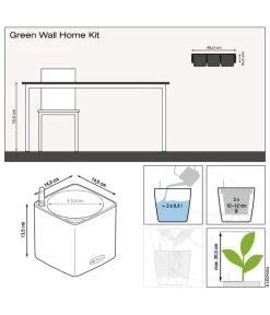 LECHUZA® CUBE Glossy Green Wall Home Kit, Ca. B48/H14/T15 Cm 11 LECHUZA® CUBE Glossy Green Wall Home Kit, Ca. B48/H14/T15 Cm -Pflanzenwelt Verkauf 6963037 6963045 WE FS 003 GreenWallHomeKit