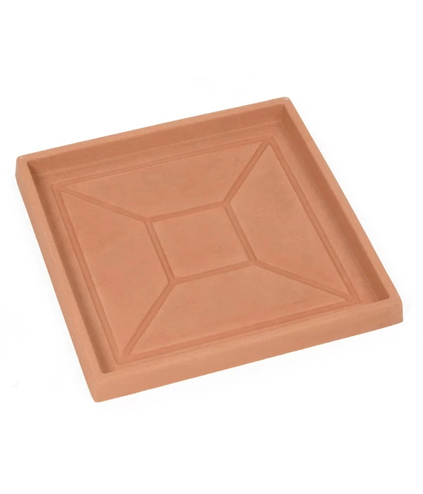 Farmet New Kunststoff-Topf Festonato, Quadratisch, Terrakotta, Inkl. Untersetzer 6 Farmet New Kunststoff-Topf Festonato, Quadratisch, Terrakotta, Inkl. Untersetzer – Bild 4