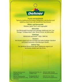 Winterapfel 'Roter Boskoop' 15 Winterapfel 'Roter Boskoop' -Pflanzenwelt Verkauf 7745409 WinterapfelRoterBoskoop Etikett 2